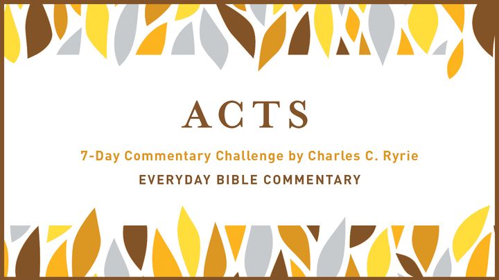 7-Day Commentary Challenge - Acts 1-3
