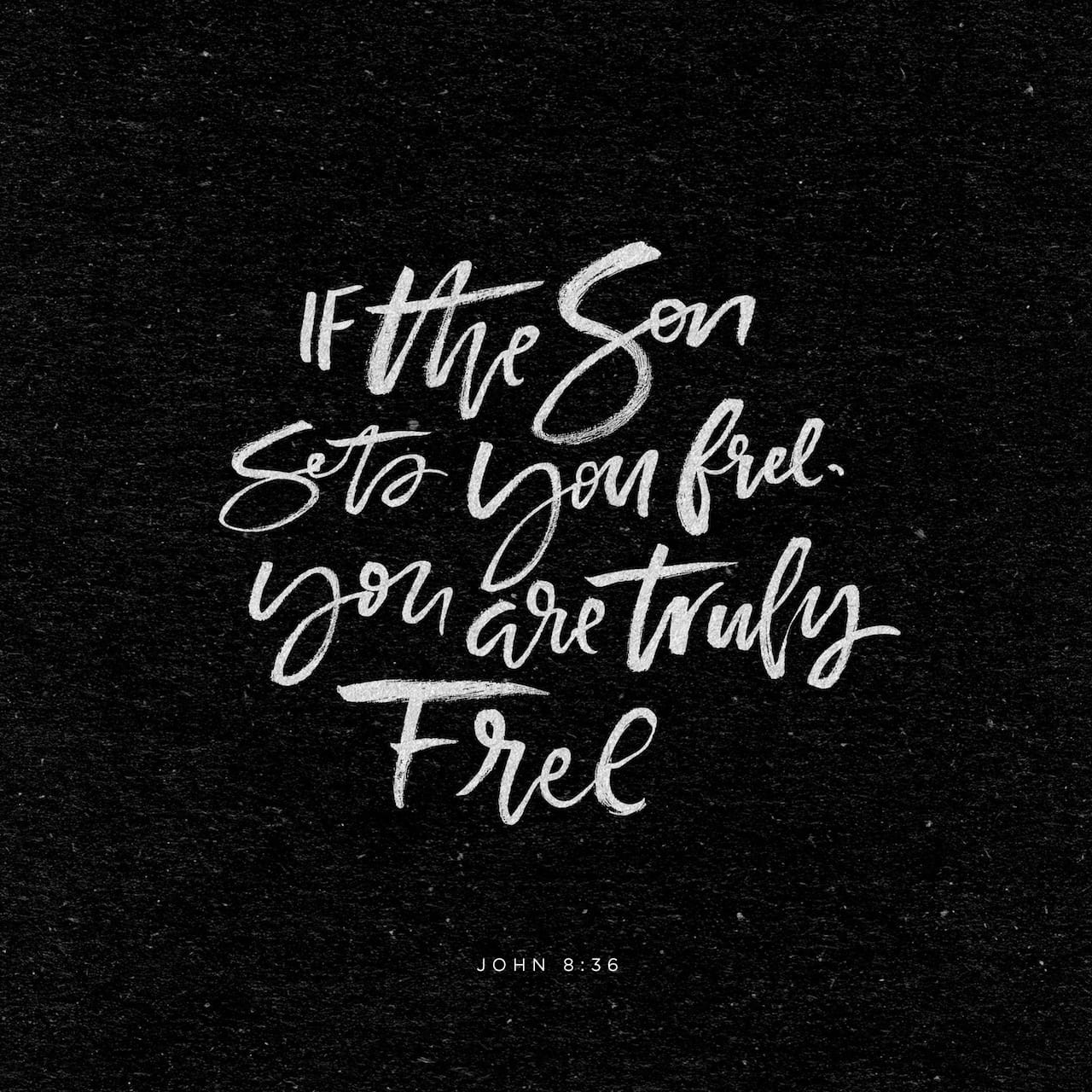 John 8:36 So if the Son sets you free from sin, then become a true son and  be unquestionably free! | The Passion Translation (TPT) | Download The  Bible App Now