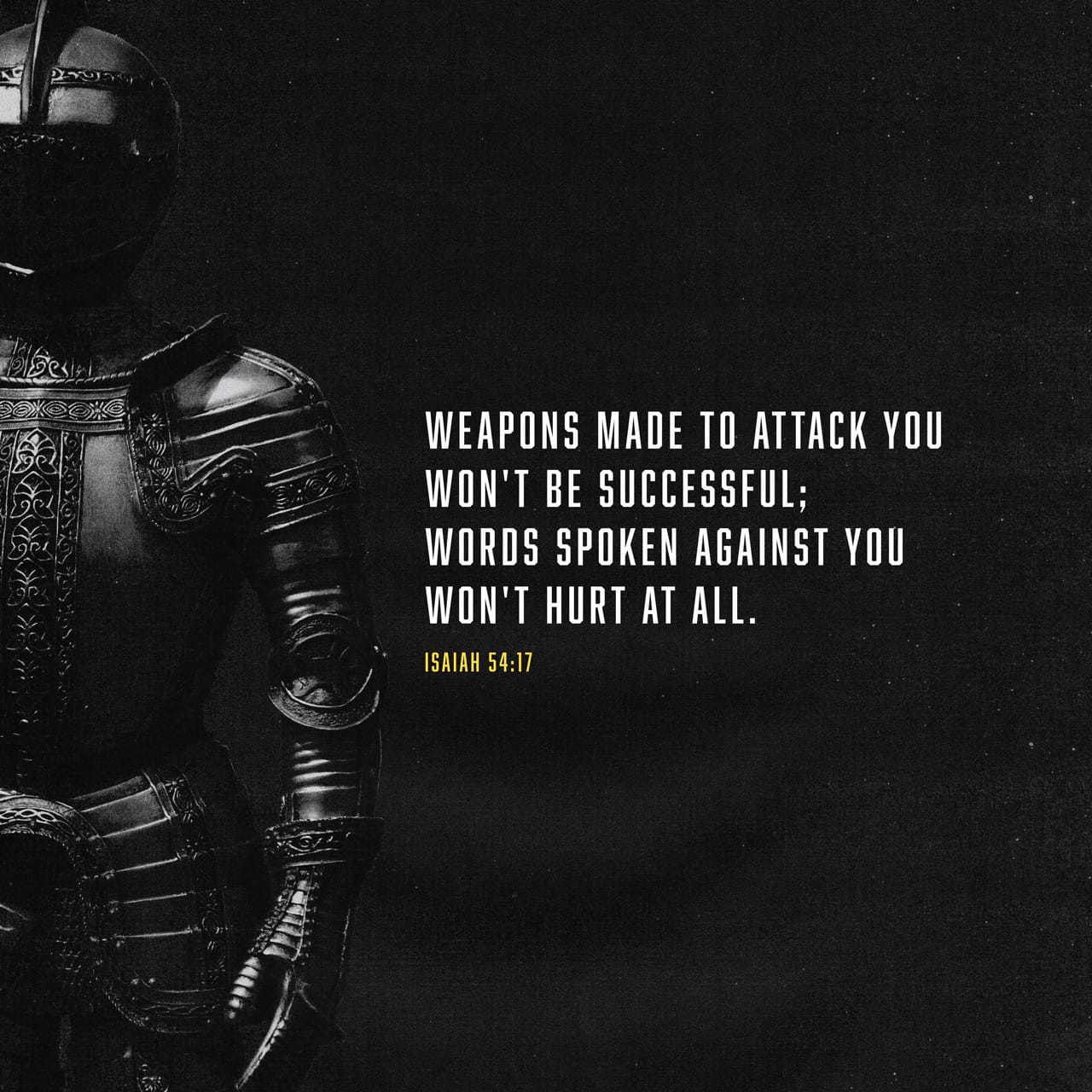 Isaiah 5417 Quote No weapon formed against me shall prosper HD  wallpaper  Pxfuel