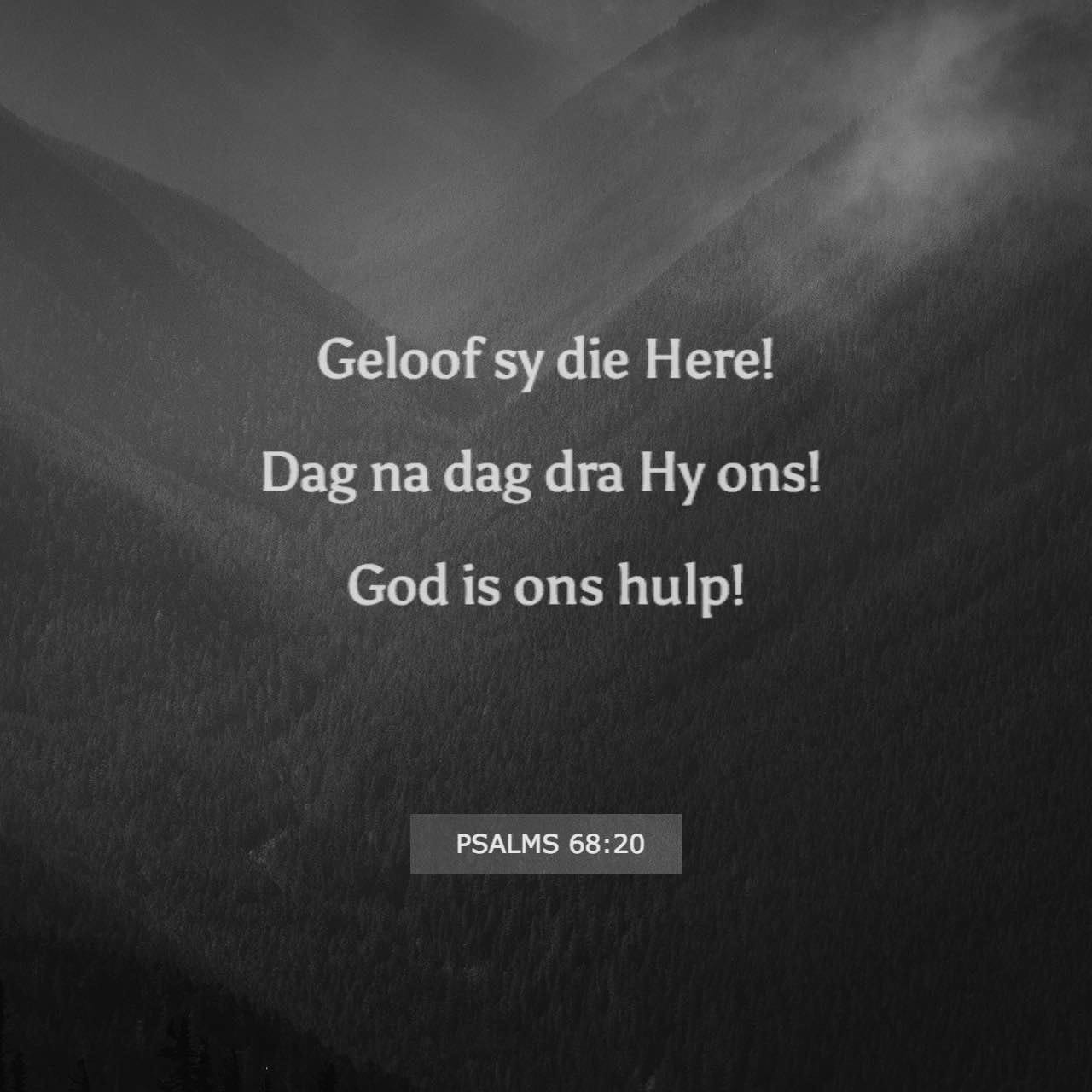 PSALMS 68:18-19 Die skitterende strydwaens van God was duisende ...