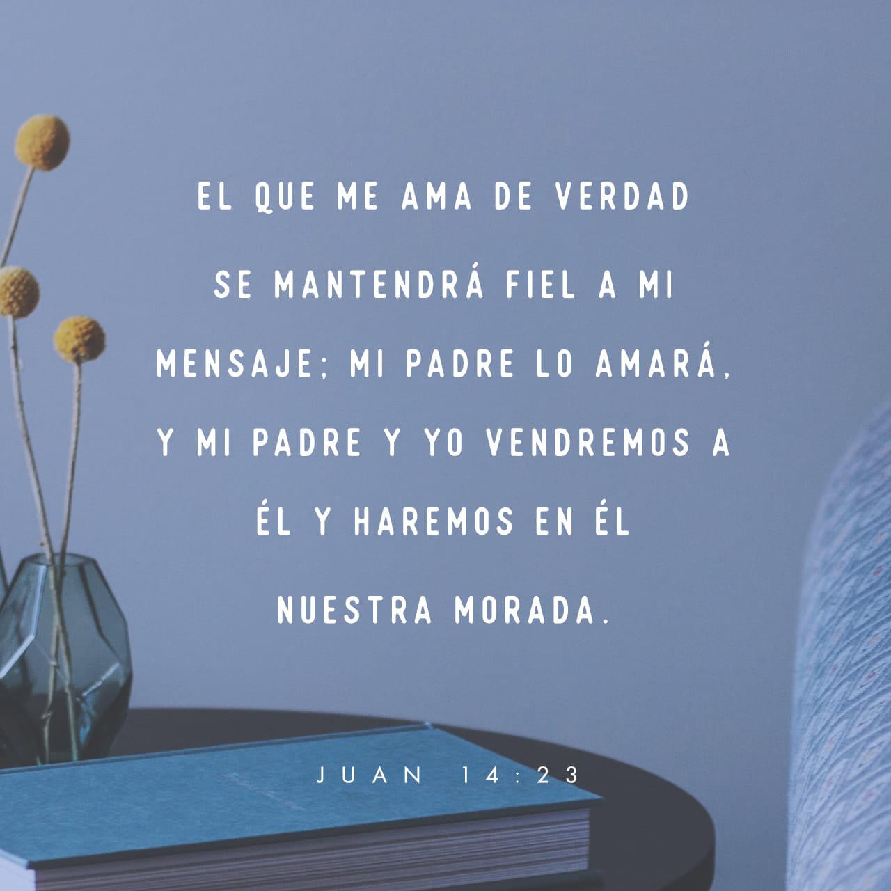 S. Juan 14:17,23 el Espíritu de verdad, a quien el mundo no puede ...