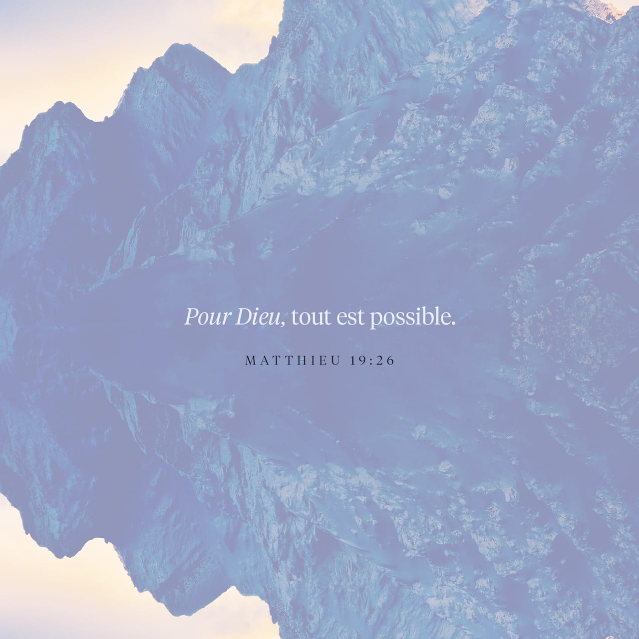 Affiche 'Avec Dieu Tout Est Possible' Matthieu 19:26 - Cadre Ou Print - Décoration Chrétienne - Cadeau