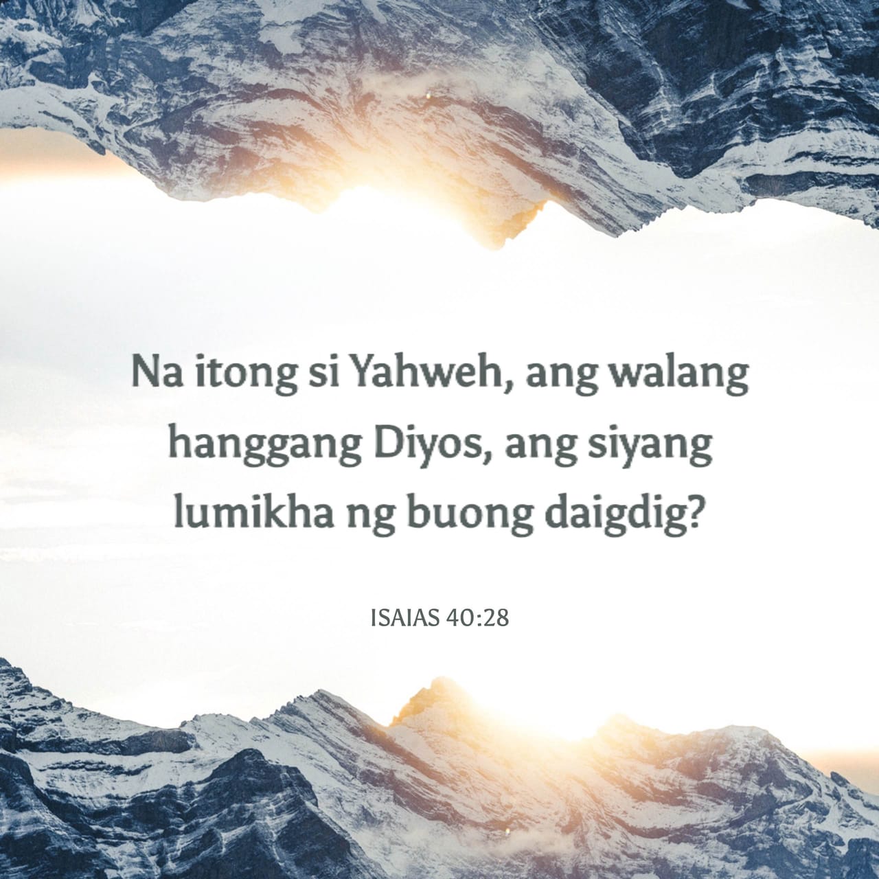 Isaias 40:27-31 Israel, bakit ka ba nagrereklamo na tila hindi pansin ...