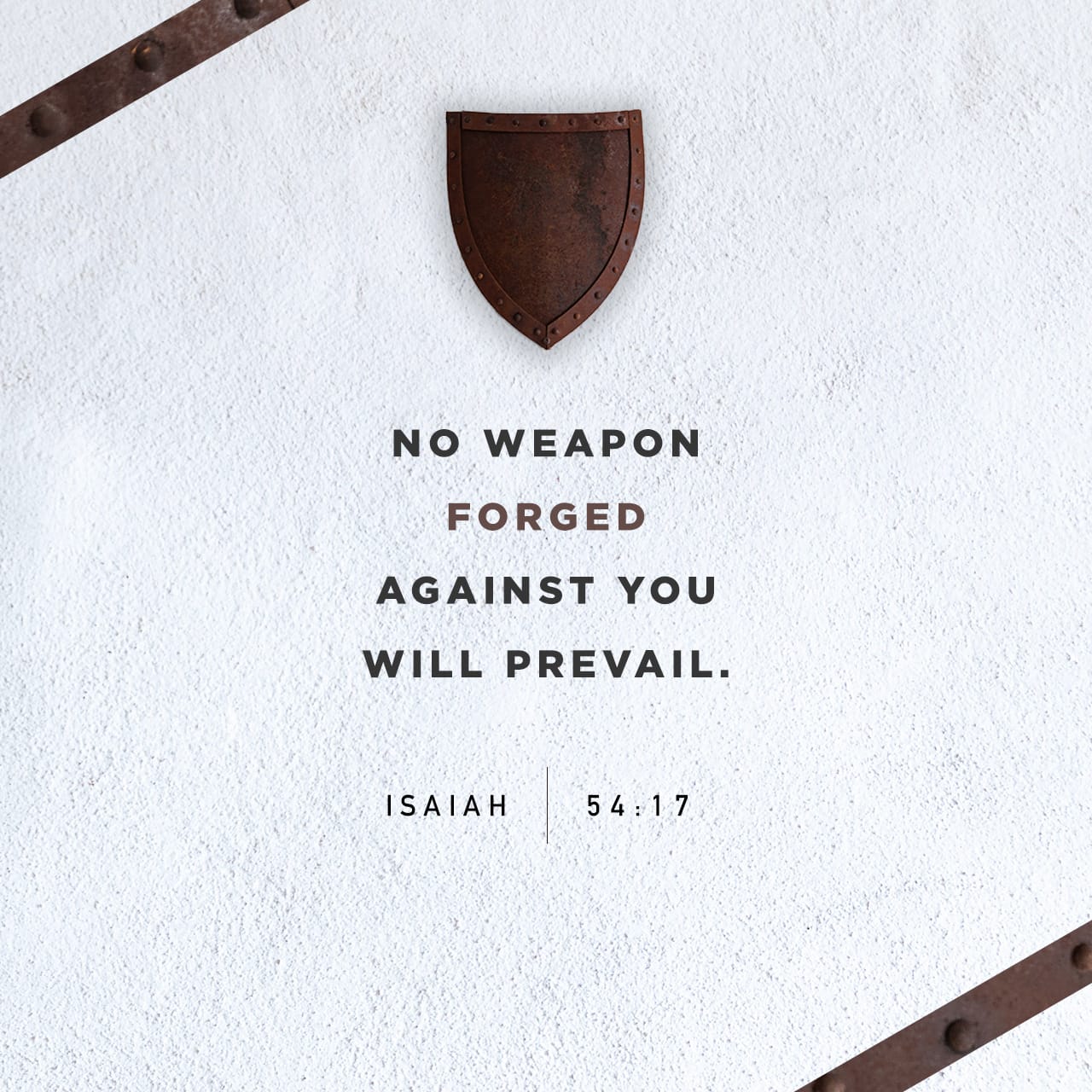 Isaiah 54 17 No Weapon That Is Formed Against Thee Shall Prosper And 