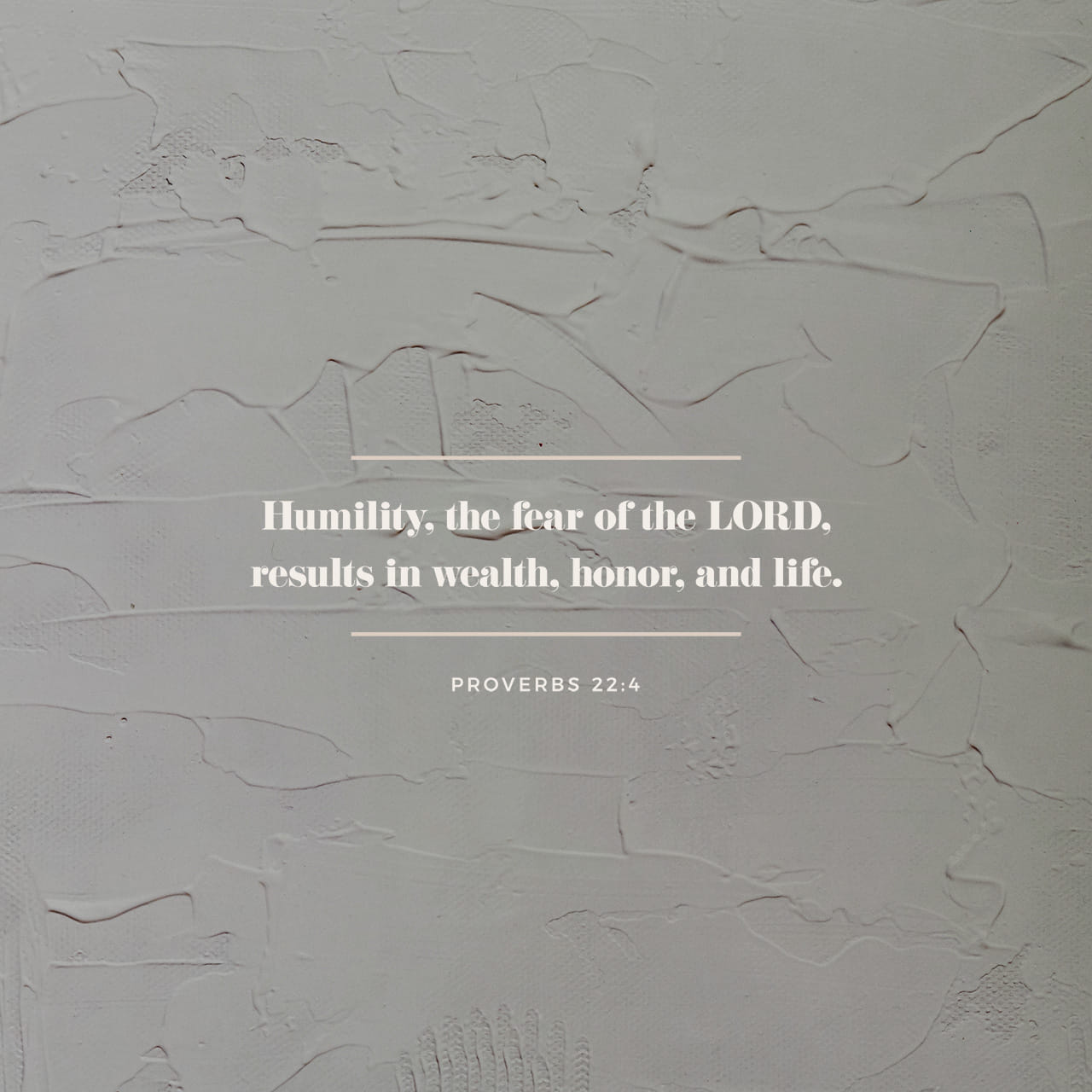 humility and fear of the lord