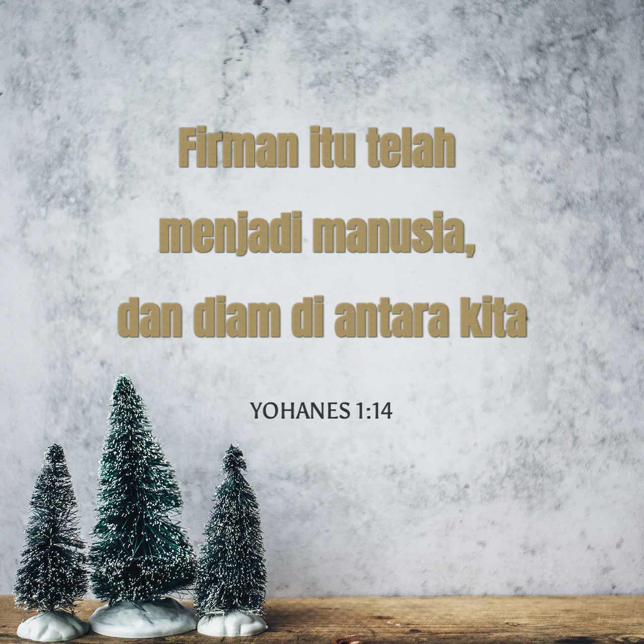 Yohanes 1:14 Firman Itu Telah Menjadi Manusia, Dan Diam Di Antara Kita ...