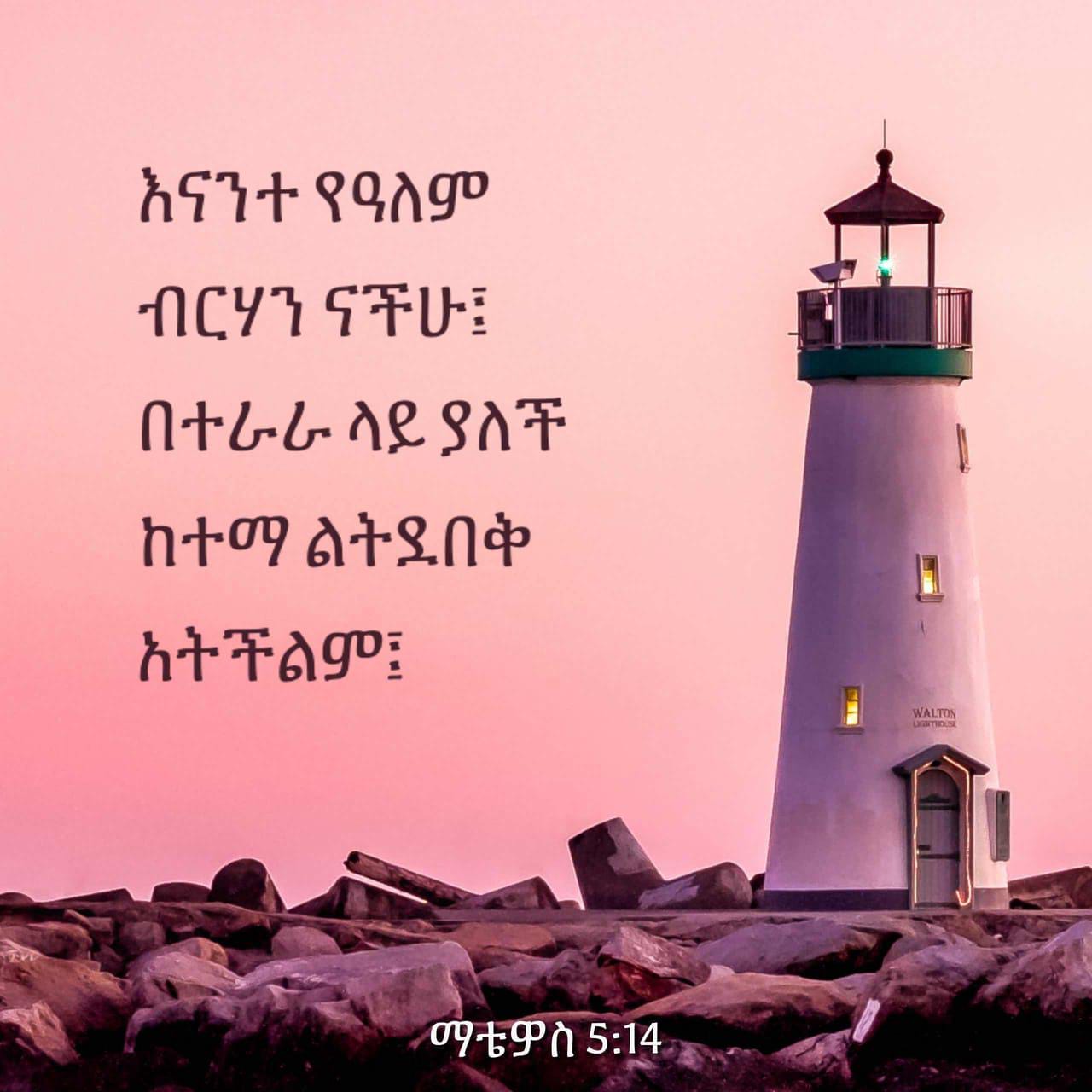 ማቴዎስ 5:13-16 (NASV) - “እናንተ የምድር ጨው ናችሁ፤ ጨው ጣዕሙን ቢያጣ ጨውነቱ - መጽሐፍ ቅዱስ አፕ