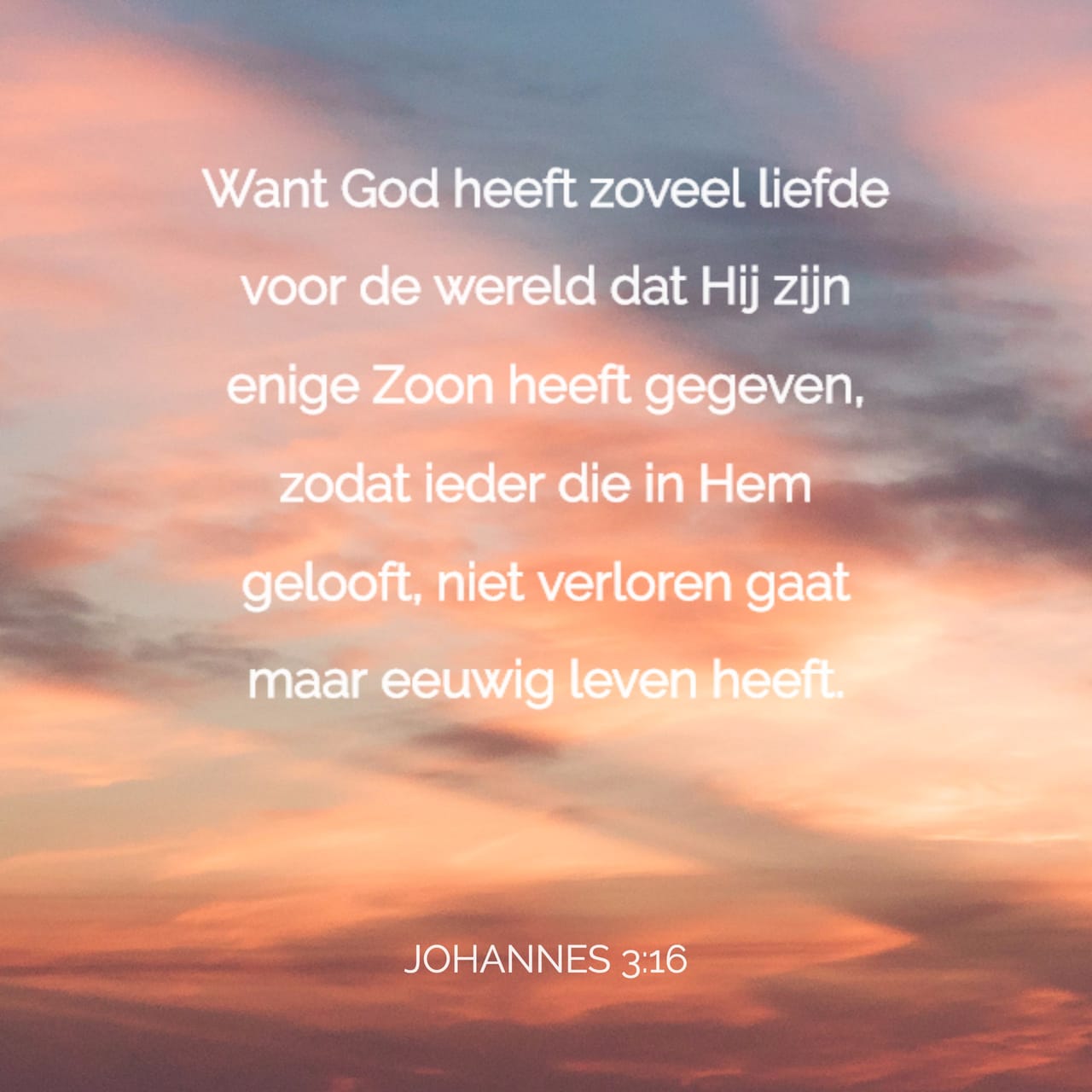 Tekst Van De Dag - Johannes 3:16 