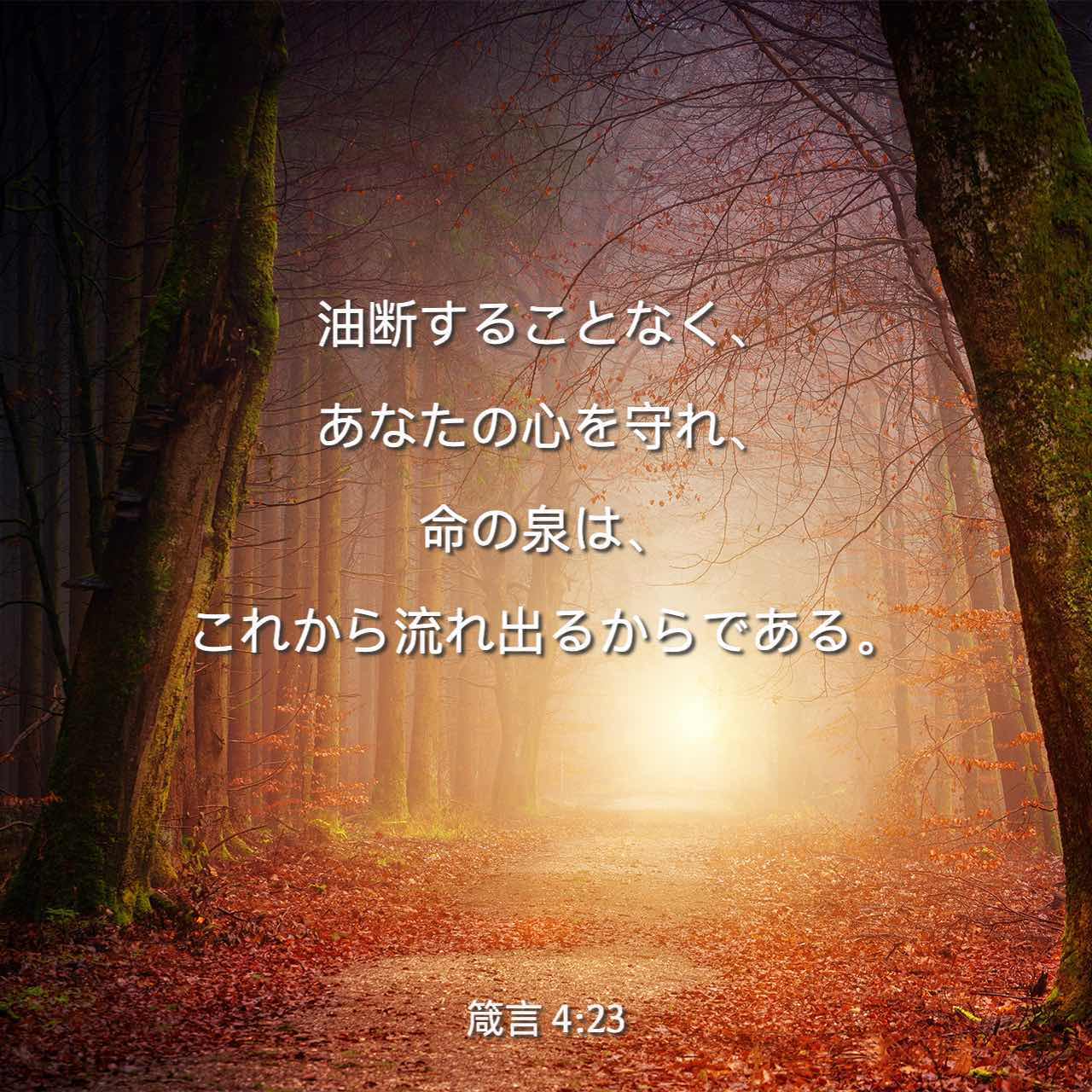 箴言 知恵の泉 4 23 何よりも あなたの心を守りなさい 心は生活全体に影響を与えるからです リビングバイブル Jcb 聖書アプリを今すぐダウンロード