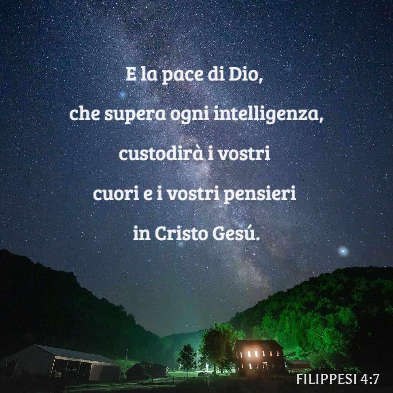 EPISTOLA DI S. PAOLO A'~FILIPPESI 4:7 E la pace di Dio, la qual ...