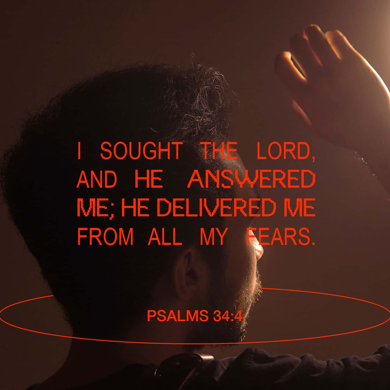 Psalms I Sought The LORD And He Heard Me And Delivered Me From All My Fears King James