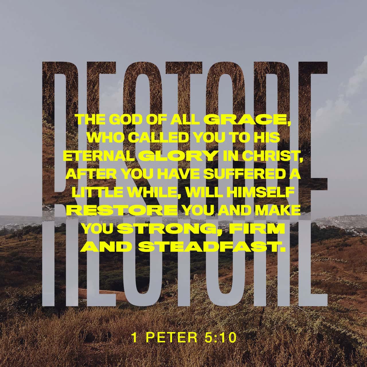 1 Peter 5 9 10 Resist Him Standing Firm In The Faith Because You Know 
