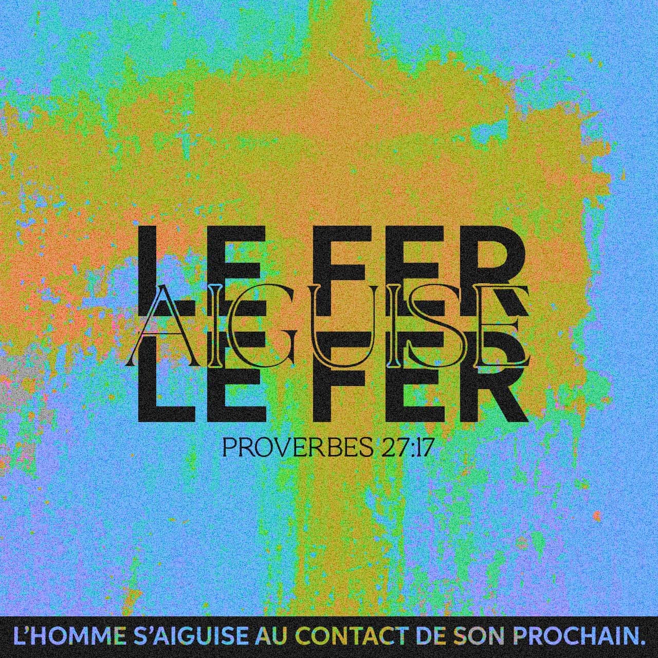 Proverbes 271727 Le fer aiguise le fer, le contact avec autrui affine l