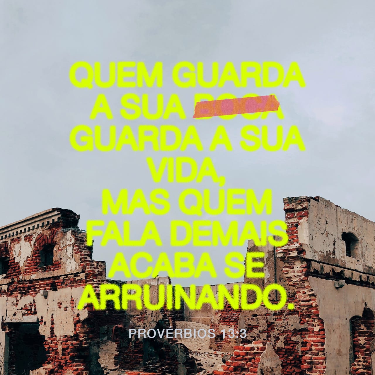 provérbios 13 versículo 3 explicação