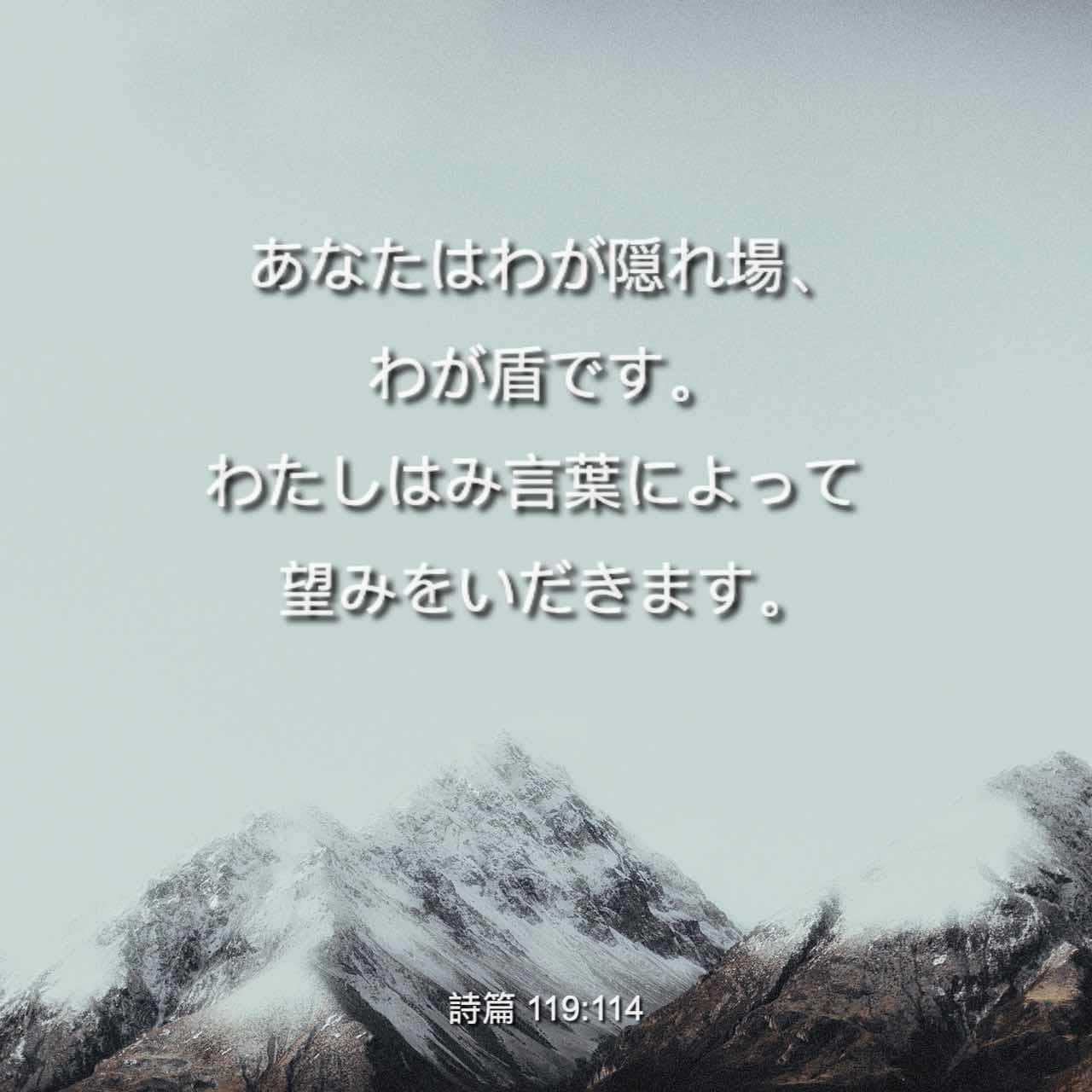 詩篇 119 114 あなたはわが隠れ場 わが盾です わたしはみ言葉によって望みをいだきます Japanese 聖書 口語訳 口語訳 聖書アプリを今すぐダウンロード 詩篇 119 114 あなたはわが隠れ場 わが盾です わたしはみ言葉によって望みをいだきます Japanese 聖書 口語訳 口語訳 聖書アプリを今すぐダウンロード