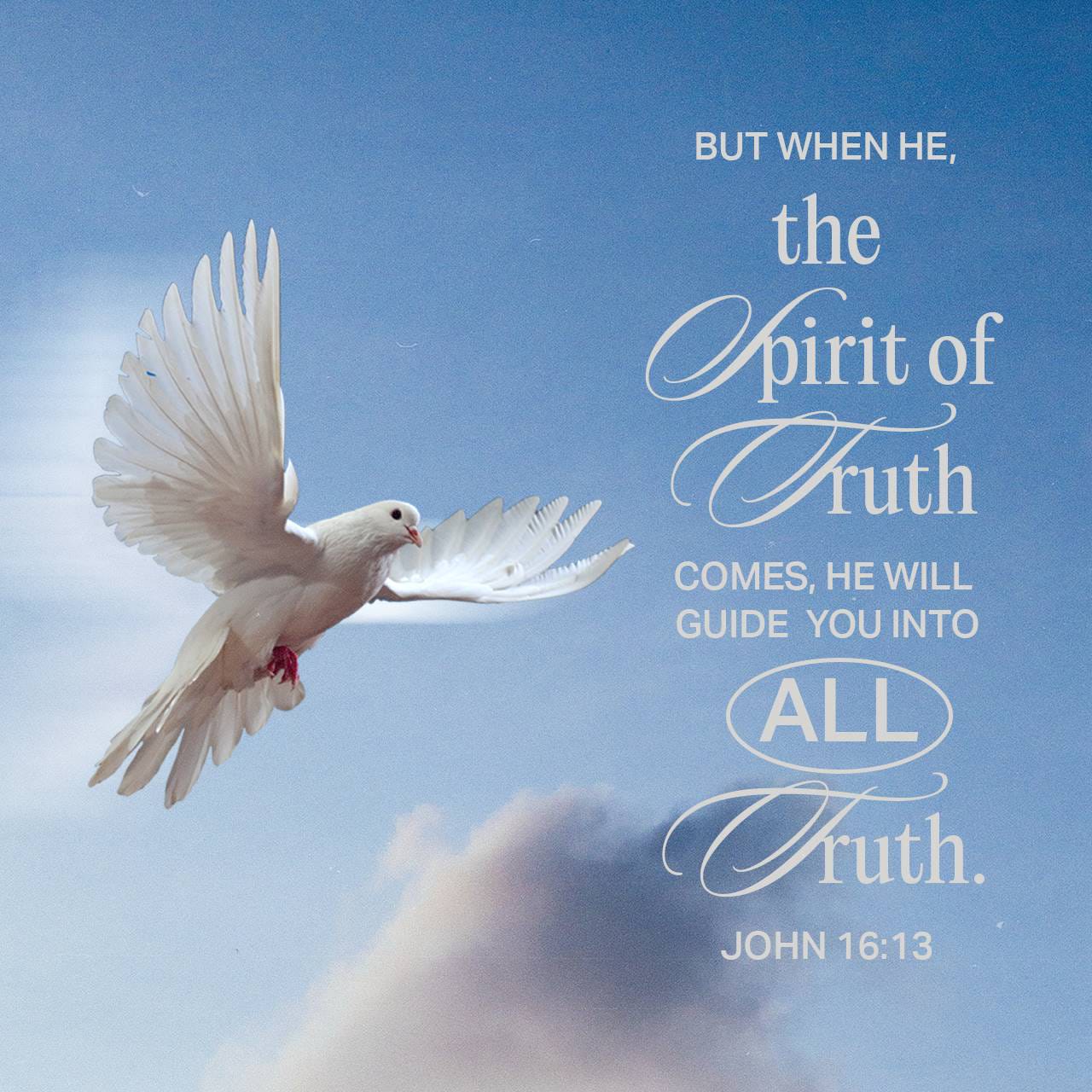 John 16:13-20 Howbeit when he, the Spirit of truth, is come, he will ...