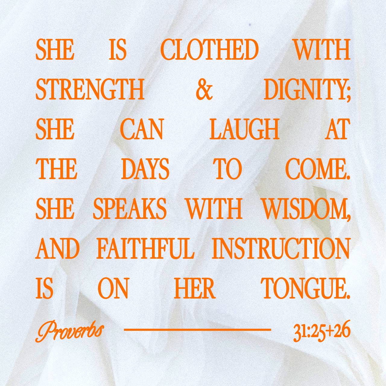 Proverbs 31:26 She openeth her mouth with wisdom; And the law of ...