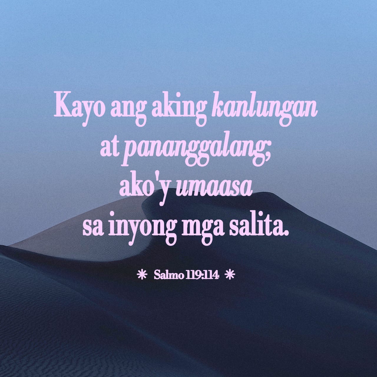 MGA AWIT 119:114 Ikaw ang kublihan kong dako at kalasag ko: Ako'y ...