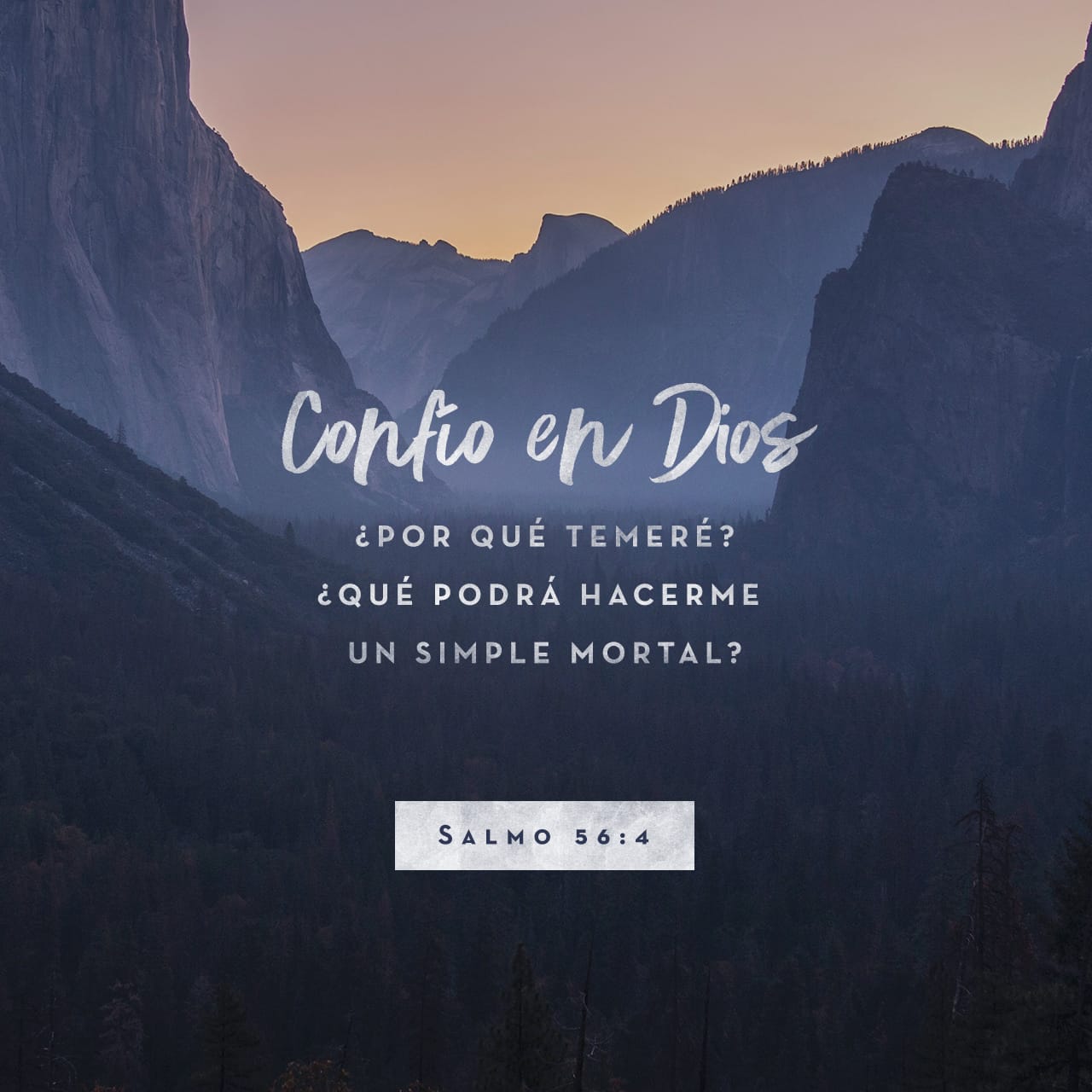 Salmos 56:4-8 Confío en ti, mi Dios, y alabo tu palabra; confío en ti ...