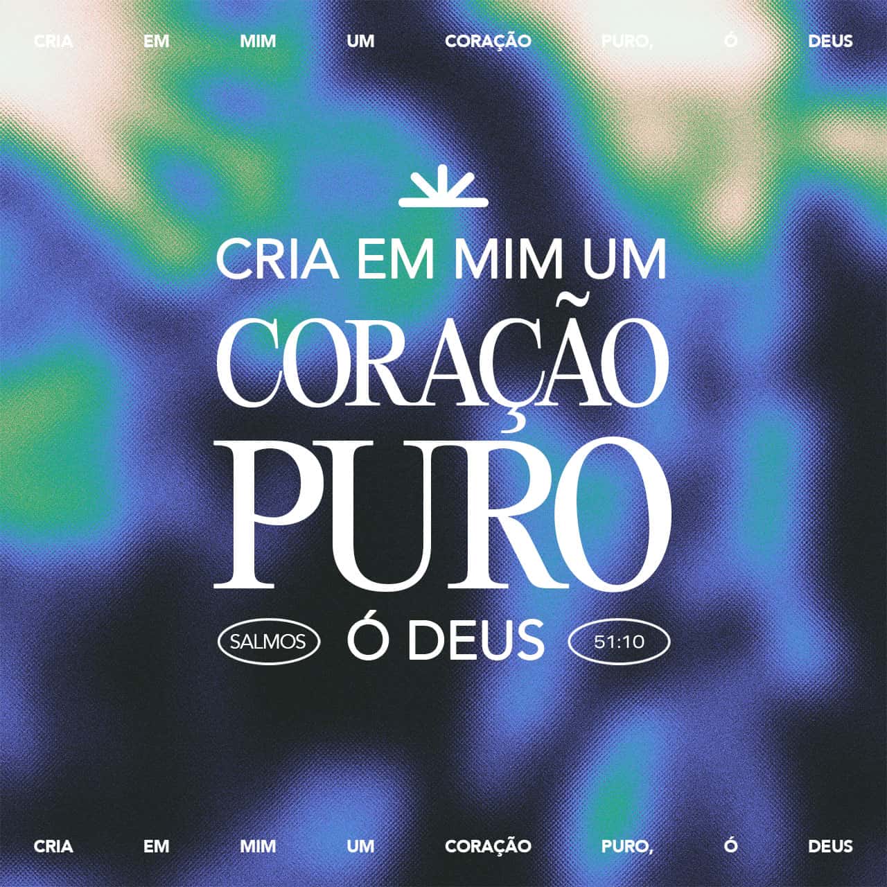 Salmos 51:10-13 Cria em mim, ó Deus, um coração puro e renova em mim um  espírito reto. Não me lances fora da tua presença e não retires de mim o  teu Espírito