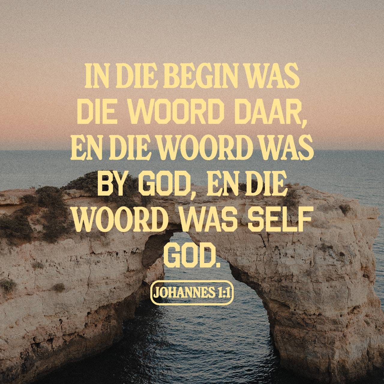 JOHANNES 1:1-22 Heel Aan Die Begin Het Die Woord Reeds Bestaan. Die ...