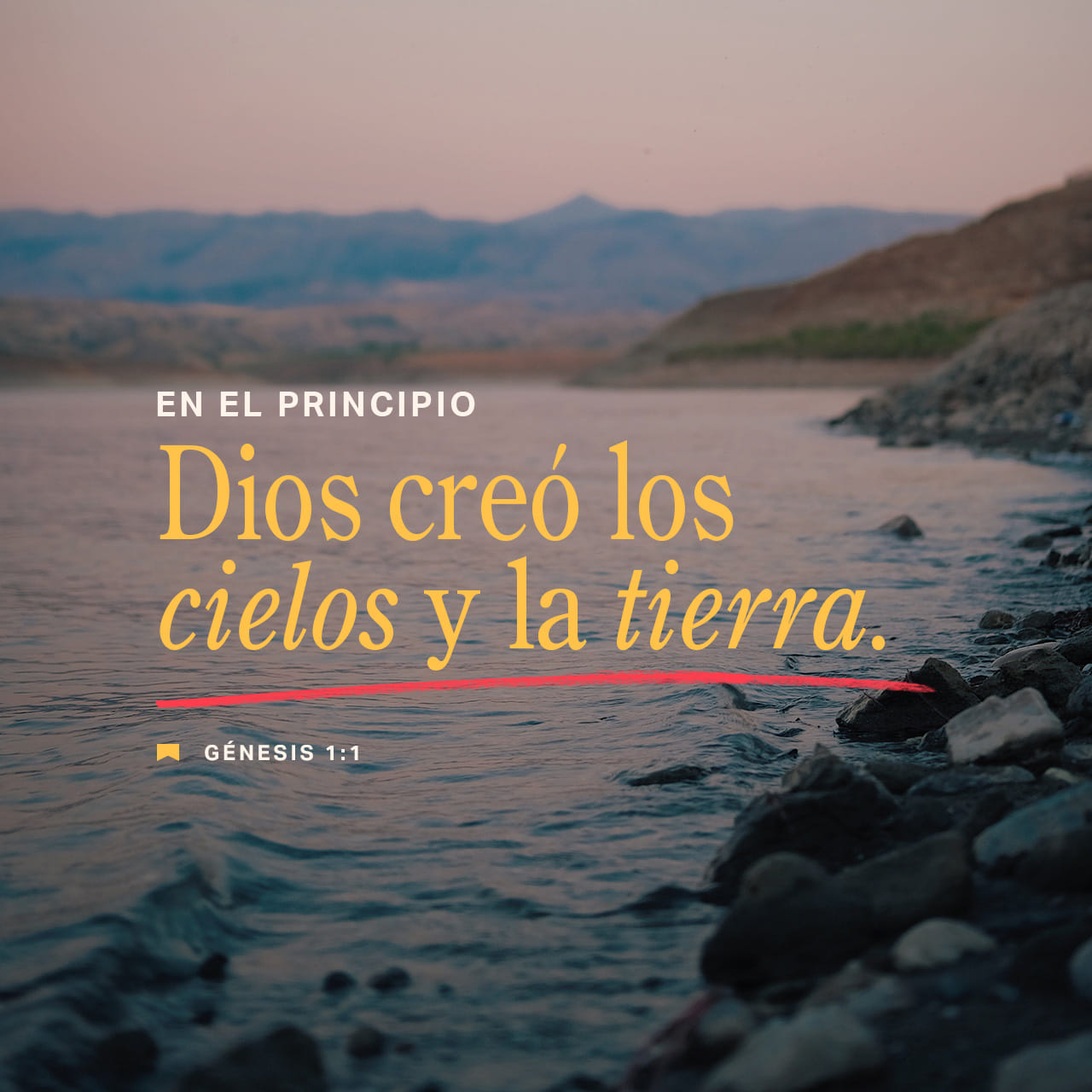 Génesis 1:1 En El Principio Creó Dios Los Cielos Y La Tierra. | Biblia ...