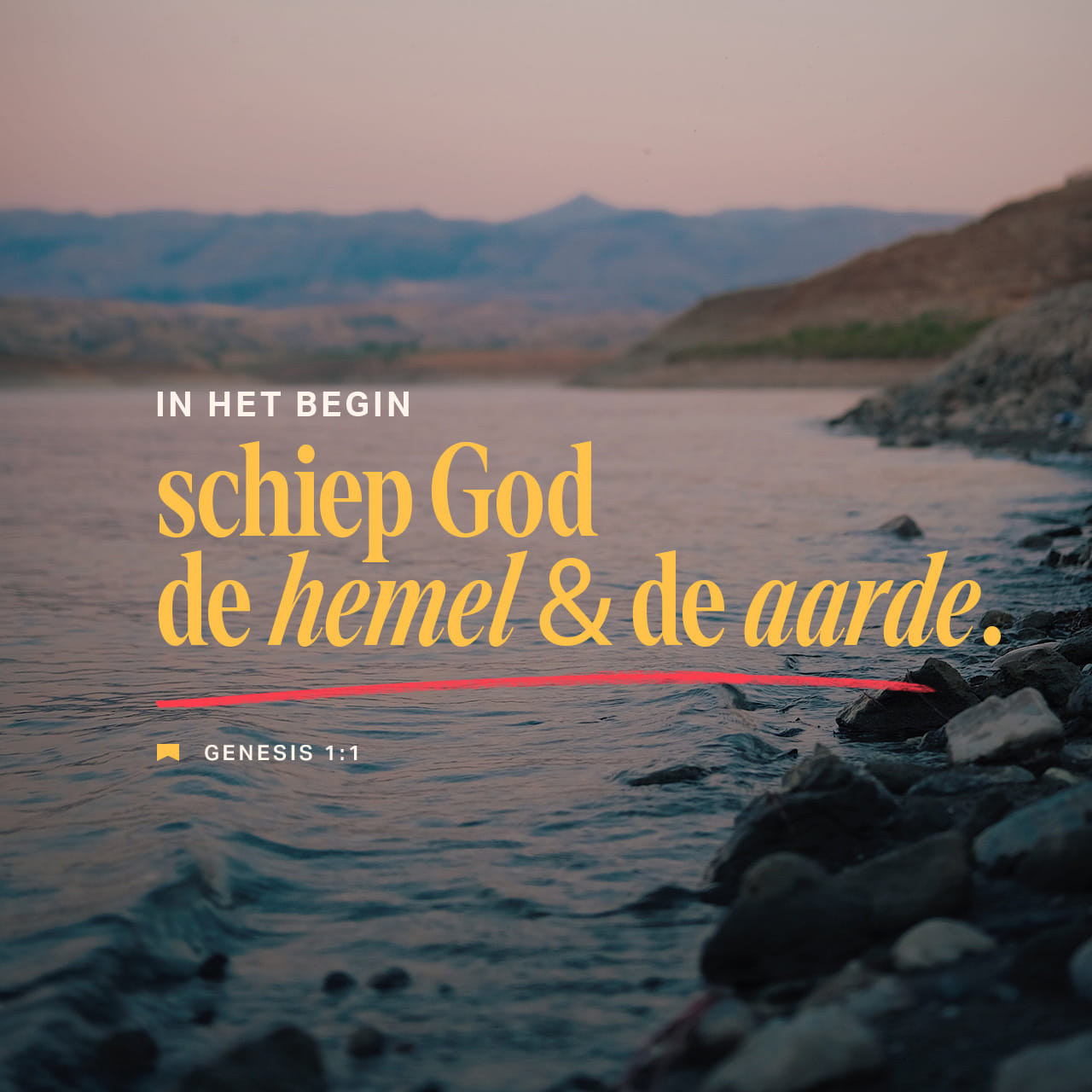 Genesis 1:1-13 In den beginne schiep God de hemel en de aarde. De aarde ...