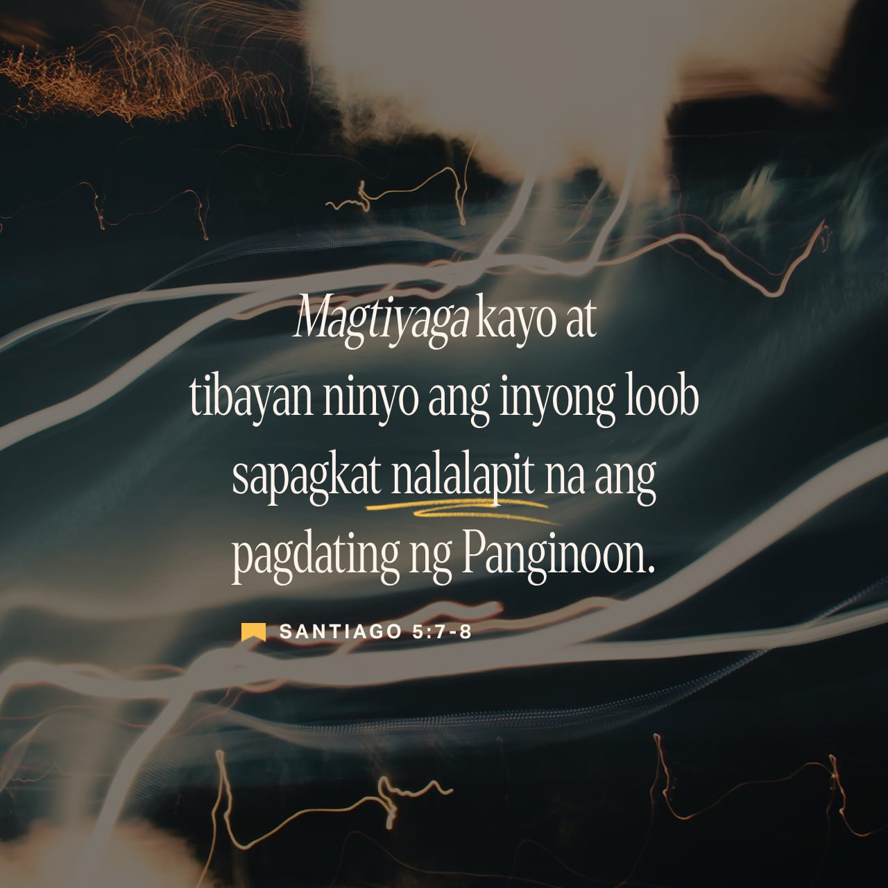 Santiago 5:7-9 Mga kapatid, maging matiyaga kayo hanggang sa pagdating ...