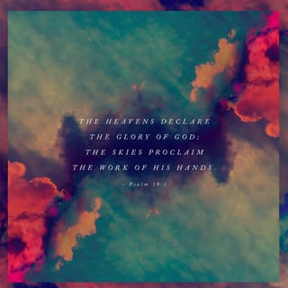 VERSE OF THE DAY The heavens declare the glory of God; the skies proclaim  the work of his hands. Day after day they…