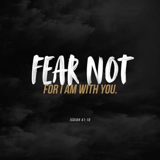 Isaiah 41:10 So do not fear, for I am with you; do not be dismayed, for I  am your God. I will strengthen you and help you; I will uphold you with