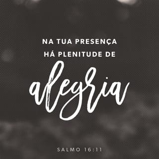 Salmos 16:11 Tu me farás ver os caminhos da vida; na tua presença há  plenitude de alegria, à tua direita, há delícias perpetuamente. | Nova  Almeida Atualizada (NAA) | Baixe o App