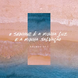 Salmos 27:1-14 O SENHOR é a minha luz e a minha salvação; de quem terei  medo? O SENHOR é a fortaleza da minha vida; a quem temerei? Quando  malfeitores me sobrevêm para