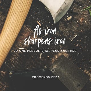 Proverbs 27:17 As iron sharpens iron, so a friend sharpens a ...