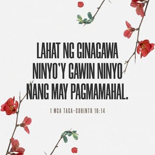 1 Mga a Corinto 16 14 At Ang Lahat Ng Ginagawa Ninyo Y Gawin Ninyo Nang May Pagmamahal Magandang Balita Bible Revised Rtpv05 I Download Ang The Bible App Ngayon