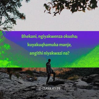 U-Isaya 43:18-19 (ZUL59) - “Ningakhumbuli izinto zakuqala, nin | I
