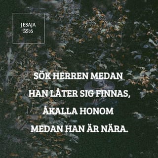 Jesaja 55:6-12 Sök Herren medan han låter sig finnas, åkalla honom 