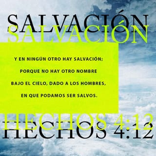 Hechos 4:12 Y en ningún otro hay salvación; porque no hay otro nombre bajo  el cielo, dado a los hombres, en que podamos ser salvos. | Biblia Reina  Valera 1960 (RVR1960) |