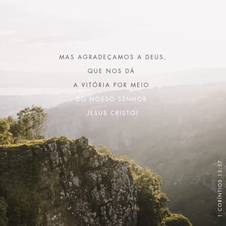 1 Coríntios 15:57 (Graças a Deus que nos dá a vitória) - Bíblia