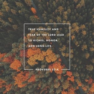 by humility and the fear of the lord are riches