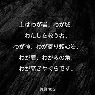 詩篇 18:2 主はわが岩、わが城、わたしを救う者、わが神、わが