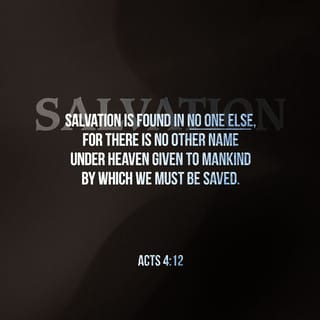 Acts 4 12 Salvation Is Found In No One Else For There Is No Other Name Under Heaven Given To Mankind By Which We Must Be Saved New International Version Niv