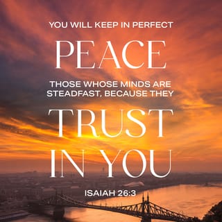 Isaiah 26:3 Perfect Peace They Trust In You Bible Verse Art