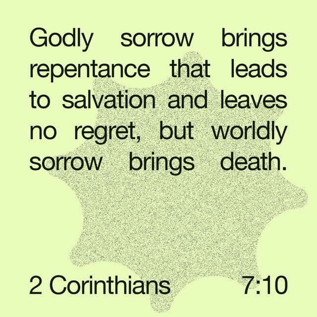 2 Corinthians 7:10 Verse Image - Bible App