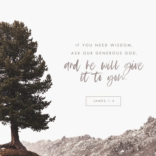 James 1:5 - https://www.bibl...
