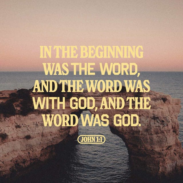 John 1 1 NIV In The Beginning Was The Word And The Word Was With God 