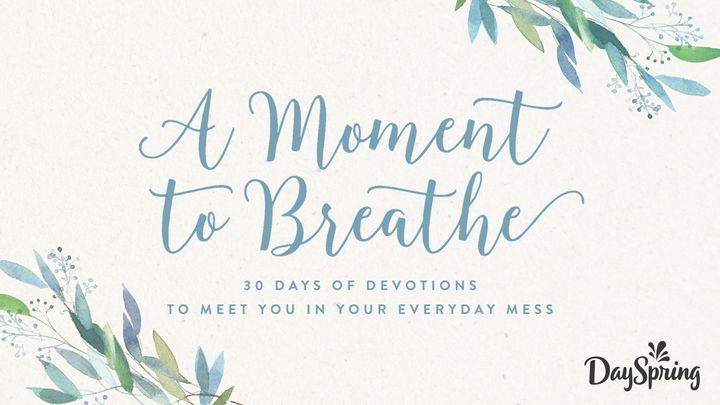 A Moment To Breathe: Find Rest In The Mess