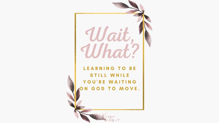 Wait, What? Learning to Be Still, While You’re Waiting on God to Move