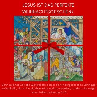 Jesus ist das perfekte Weihnachtsgeschenk