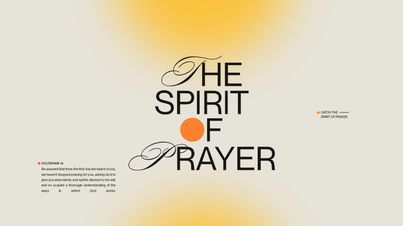 The spirit of prayer
