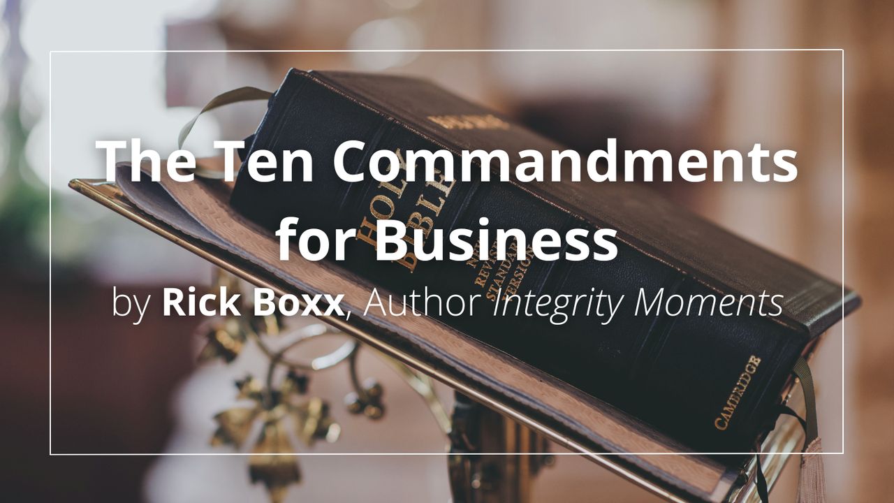 The Ten Commandments For Business